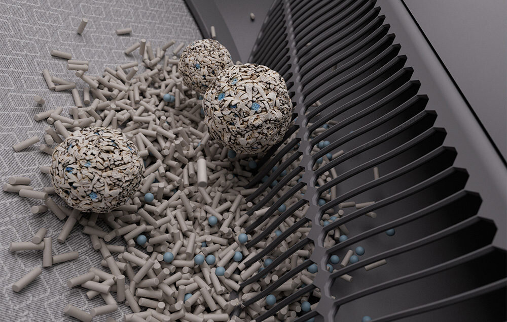 Inteligentna kuweta dla kota CATLINK Open X Szara Redukcja zapachów potrójny system dezodoryzacji fizyczną izolację, maskowanie zapachowe oraz ozonowanie