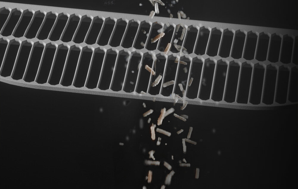 Inteligentna kuweta dla kota CATLINK Open X Szara Zabezpieczenia podczas pracy czujniki podczerwieni, czujniki wagi, niepełny układ przekładni ochrona przed przytrzaśnięciem 