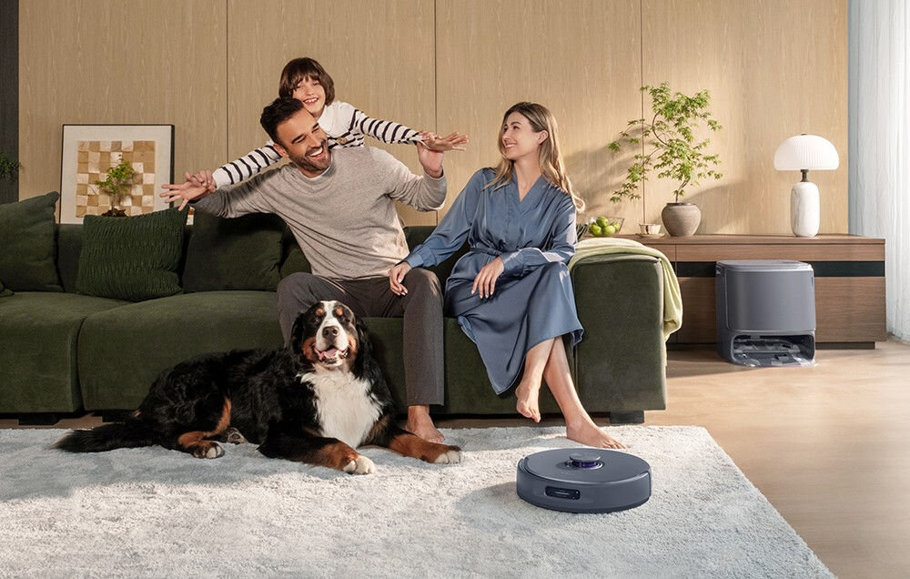 Robot sprzątający NARWAL Freo Z10 Ultra Biały Maksymalna wygoda sprzątania wygląd design tło prezentacja wizualizacja