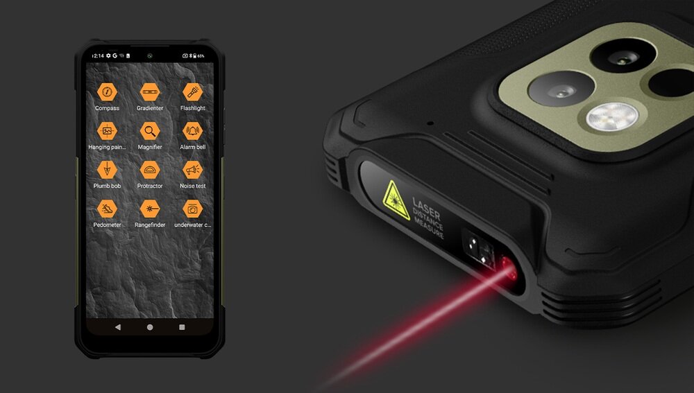 Smartfon MYPHONE Hammer Construction 2 5G Thermal Military Edition dalmierz 