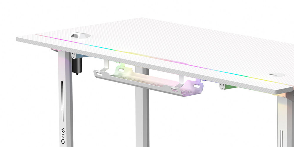 COBRA Electra S ułatwiające zarządzanie kablami otwór w blacie, otwierane wieko dodatkowa półka eliminują plątaninę przewodów