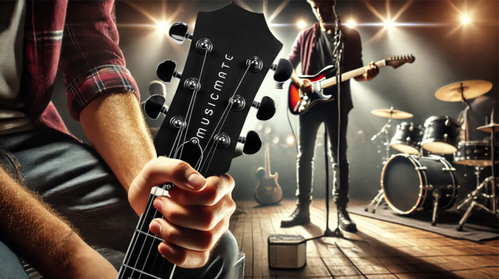 Gitara elektryczna MUSICMATE MM-G220-B ToneLegend Czarny gryf łączony z korpusem metodą bolt-on solidna konstrukcja łatwe serwisowanie mostek w kolorze srebrnym wykonanie z wytrzymałych materiałów
					waga 3,7 kg szerokość 33 cm czarne błyszczące wykończenie