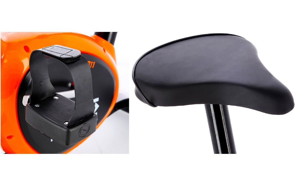 Rower mechaniczny ONE FITNESS RW3011 antypoślizgowe pedały z regulowanymi paskami na stopy manualna regulacja siodełka