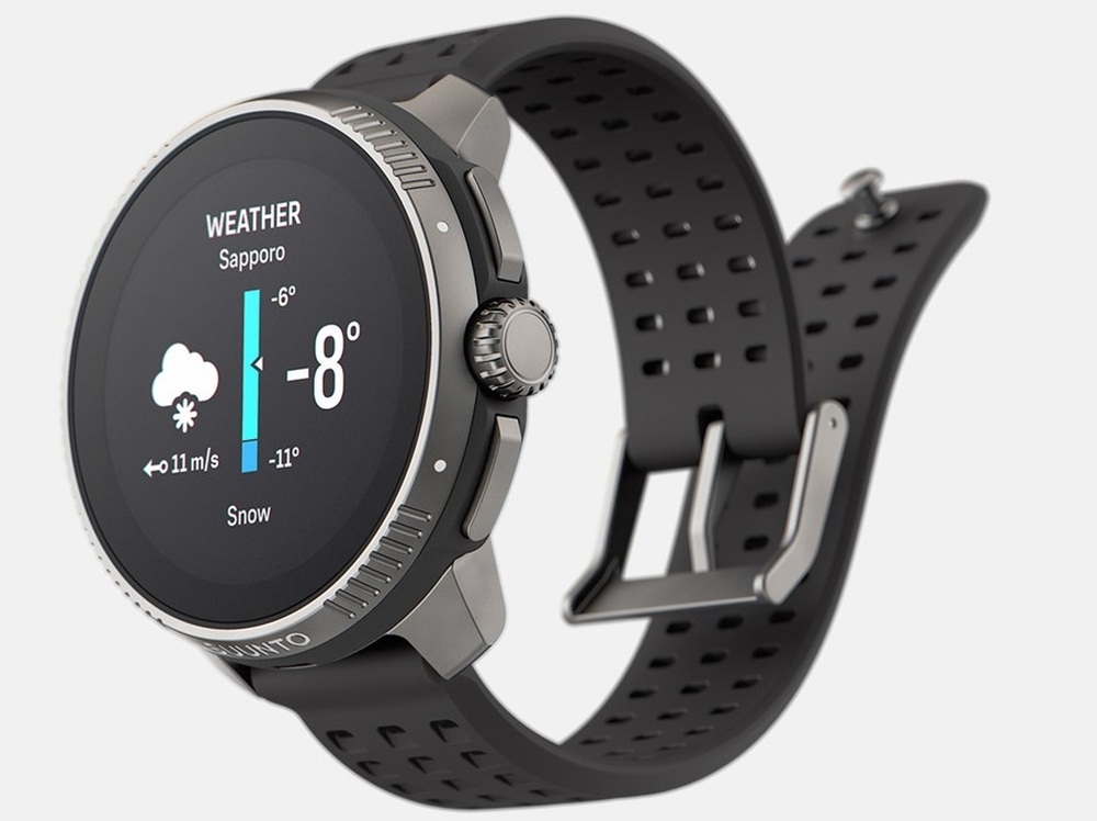 Smartwatch SUUNTO Race Titanium Charcoal ekran bateria czujniki zdrowie sport pasek ładowanie pojemność rozdzielczość łączność sterowanie krew puls rozmowy smartfon aplikacja