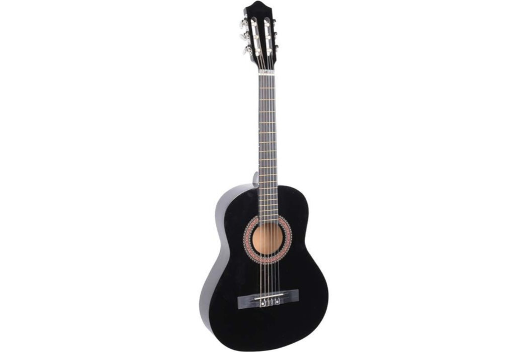 Gitara klasyczna NN BD 38 4/4 Czarny nauka zabawa struny wspomaganie dzieci młodzież dorośli wykonanie