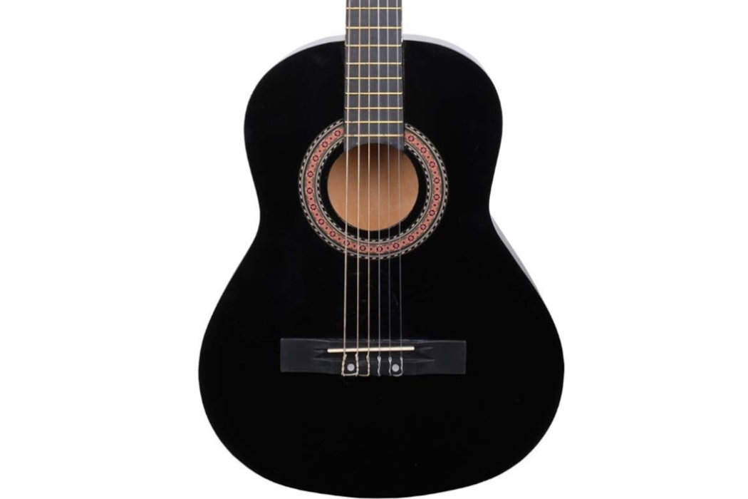 Gitara klasyczna NN BD 38 4/4 Czarny nauka zabawa struny wspomaganie dzieci młodzież dorośli wykonanie