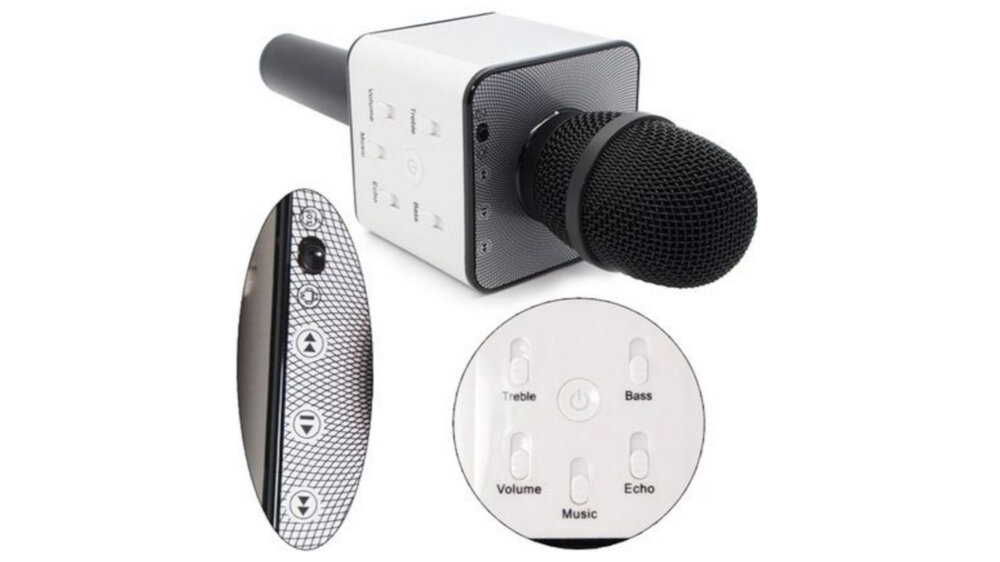 Mikrofon z Głośnikiem XREC Karaoke Czarny - Bluetooth