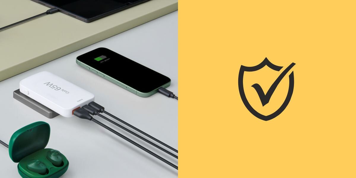 Ładowarka sieciowa HAMA składana 65W GaN 2x USB-C, 1x USB-A Zbliżenie na transmiter FM wpięty do gniazda samochodowego; niebieskie podświetlenie wyświetlacza wskazuje częstotliwość radiową 106.2.