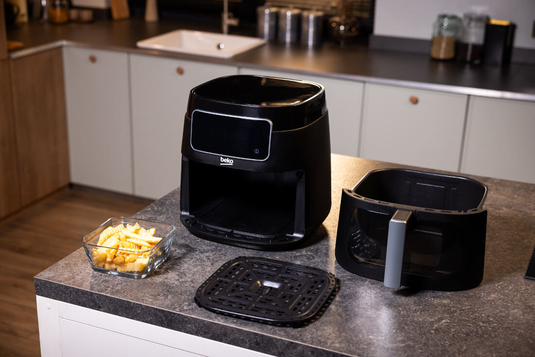 Frytkownica beztłuszczowa BEKO ExpertFry FRL3374B XXL Air Fryer możliwości czyszczenie wygoda komfort