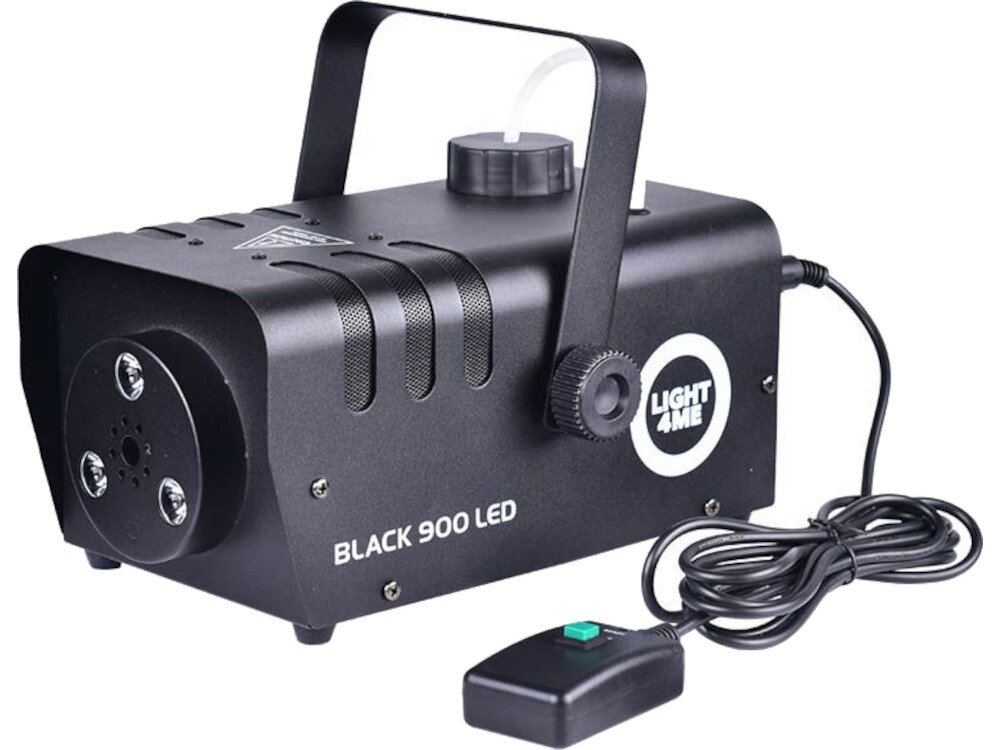 Wytwornica dymu LIGHT4ME Black 900 LED wymiary dym moc parametry