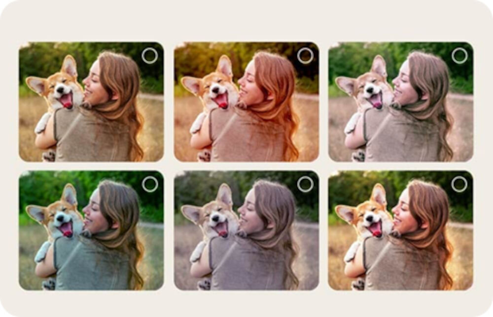 Telewizor LG 86QNED86A6A - Obraz jak szyty na miarę, 6 kadrów obrazu w róznych opcjach koloru