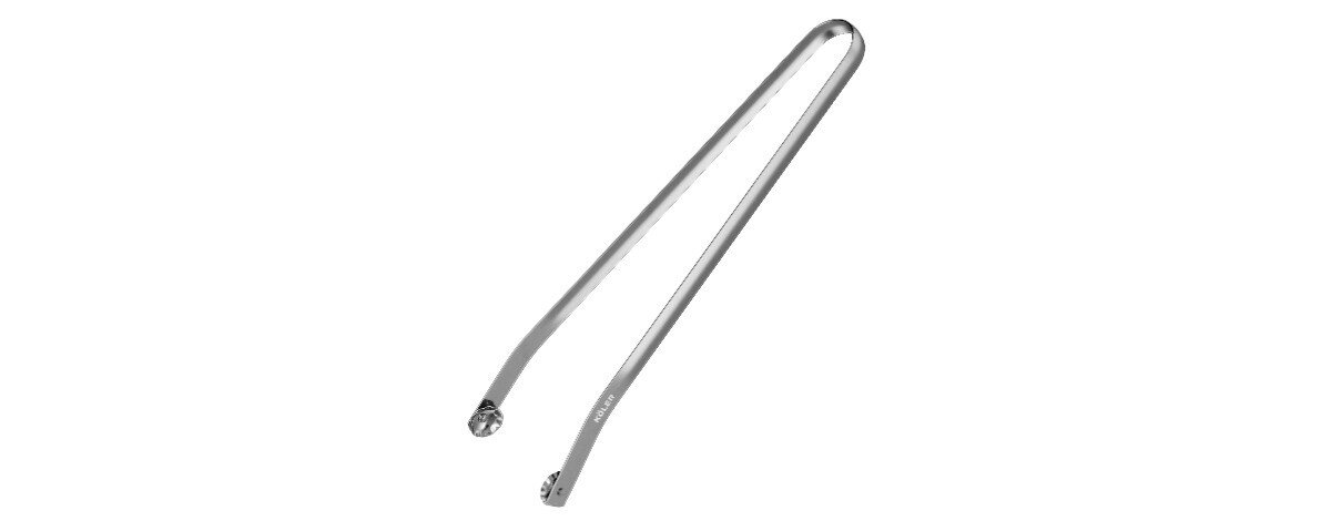 Szczypce do grilla KOLER KRA40, obracanie, mięso, ryby, jedna, na białym tle szczypce frontem na wprost