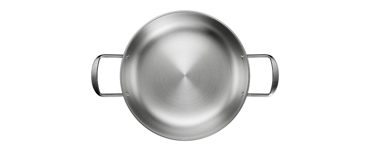 Wok do grilla KOLER KRA48, wok, azjatycki, mięso, warzywa, na białym tle wok od góry