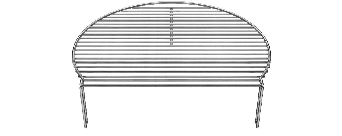 Ruszt do grilla KOLER KRA42, ruszt, dwupoziomowy, mięso, warzywa, na białym tle ruszt od tylnej strony