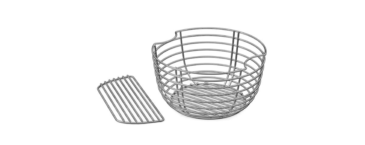 Kosz na węgiel KOLER KRA44, grubość, wyjątkowe, odpornośc, trwałość, na białym tle kosz oraz część przedziałowa kosza