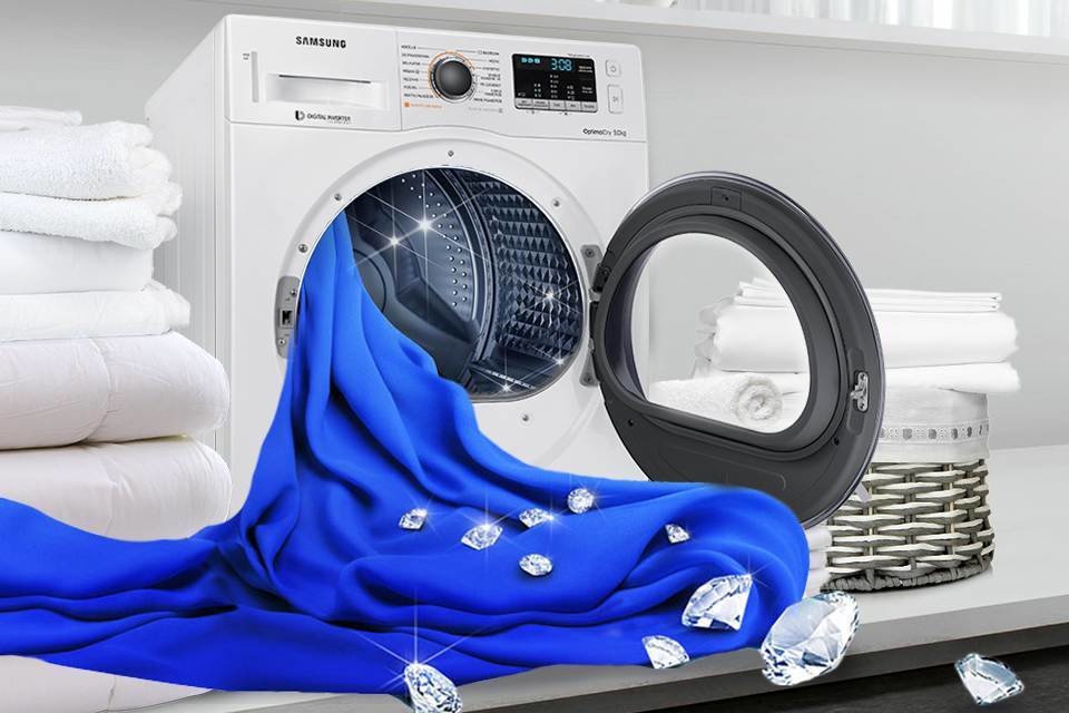 Samsung Dba o delikatne tkaniny. Bęben Diamond Samsung Dba o delikatne tkaniny. Bęben Diamond