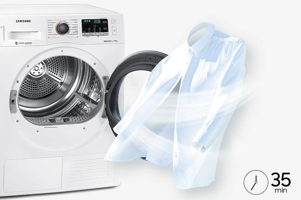 Samsung Szybko i bezpiecznie. Suche ubrania w 35 minut Samsung Szybko i bezpiecznie. Suche ubrania w 35 minut
