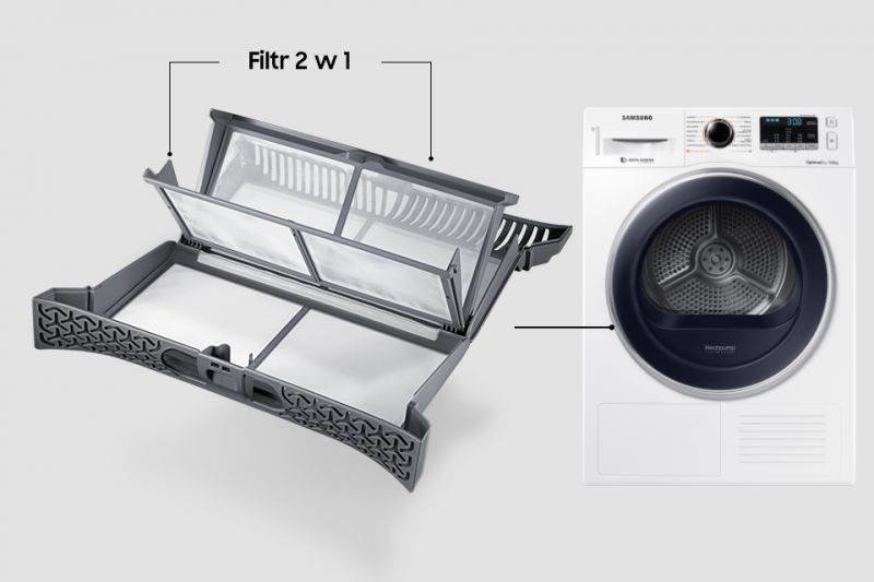 Samsung Łatwość czyszczenia. Filtr 2 w 1 Samsung Łatwość czyszczenia. Filtr 2 w 1