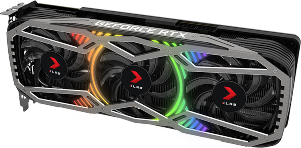 Karta graficzna PNY GeForce RTX 3070 Ti XLR8 Gaming Revel 8GB podswietlenie rgb