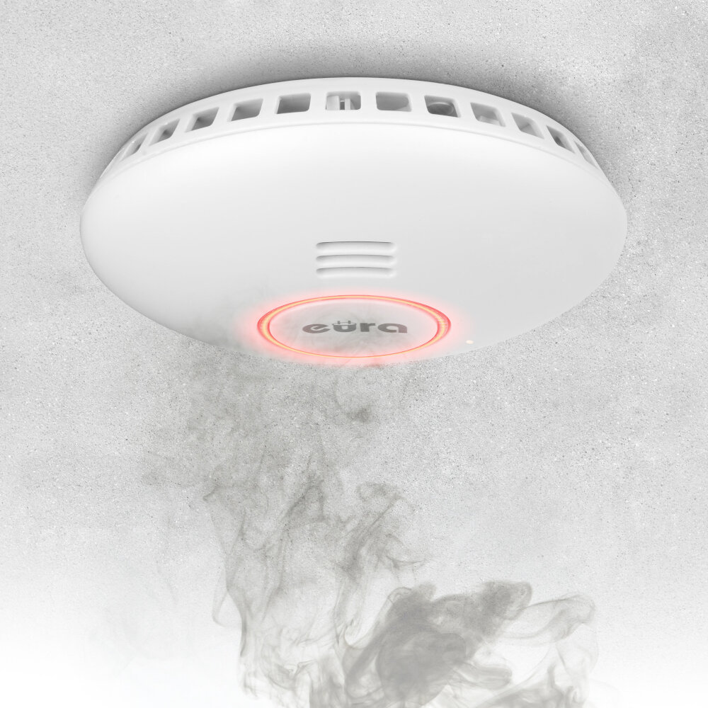 Czujnik dymu SD-72A2-TY staly monitoring wysoka jakosc technologii latwa instalacja wygodna aplikacja Tuya Smart bezpieczenstwo zasieg okolo 20-25 m²