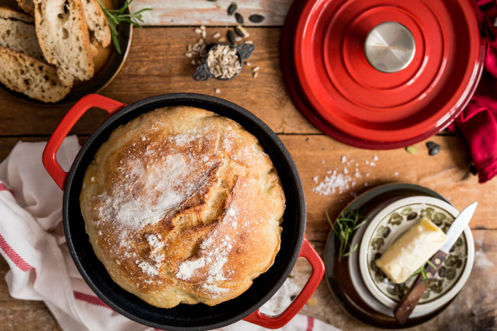 Garnek VINTAGE VC2P2619BL20CP Szary 26 cm żeliwo naturalne każda kuchenka