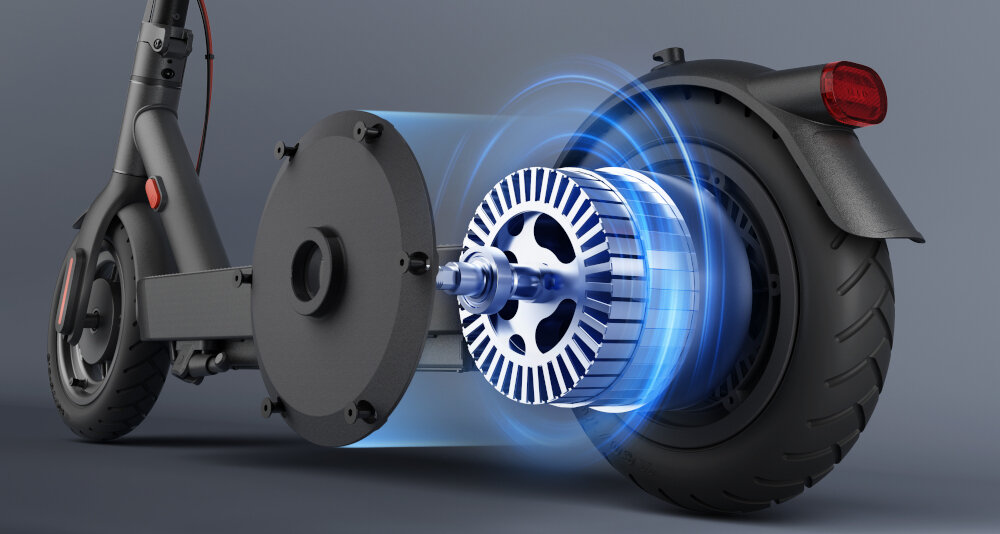 Hulajnoga elektryczna XIAOMI Electric Scooter 4 Pro 2nd Gen Czarny 400-watowy silnik z tylna osia 46.8-woltowy akumulator plnna komfortowa podroz moc maksymalna do 1000 W dynamiczna jazda predkosc do 20 km/h pokonywanie nachylen do 22%