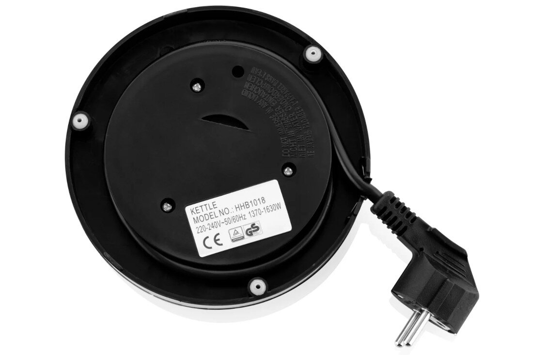 Czajnik HYUNDAI VK118 Inox kabel podstawa przechowywanie waga lekka konstrukcja wymiary przechowywanie transport