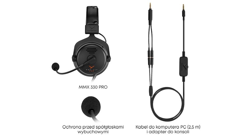 beyerdynamic MMX 330 Pro zestaw widoczny na zdjeciu