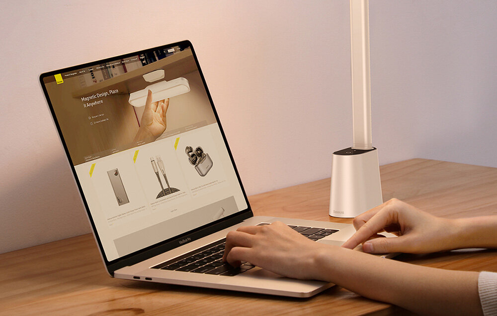 Lampka biurkowa BASEUS Smart Eye DGZG-02 funkcjonalność barwa światło przedział regulacja