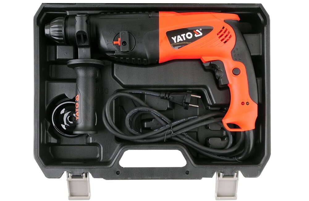 Młotowiertarka YATO YT 82120 Wygodne przechowywanie walizka narzędziowa
