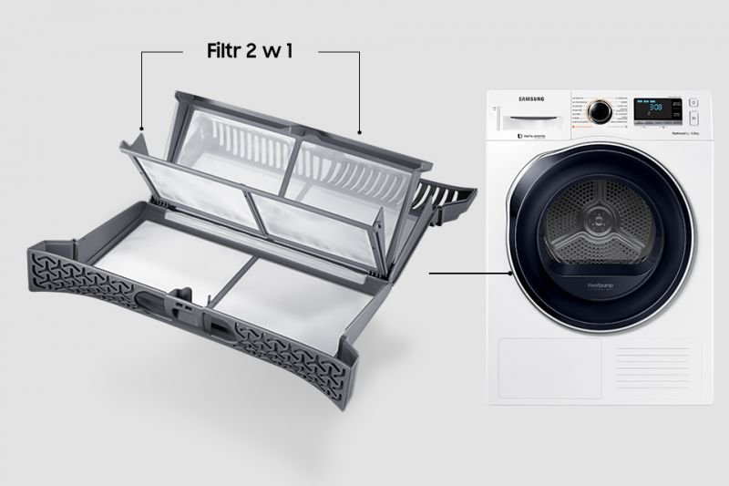 Samsung Łatwość czyszczenia. Filtr 2 w 1 Samsung Łatwość czyszczenia. Filtr 2 w 1