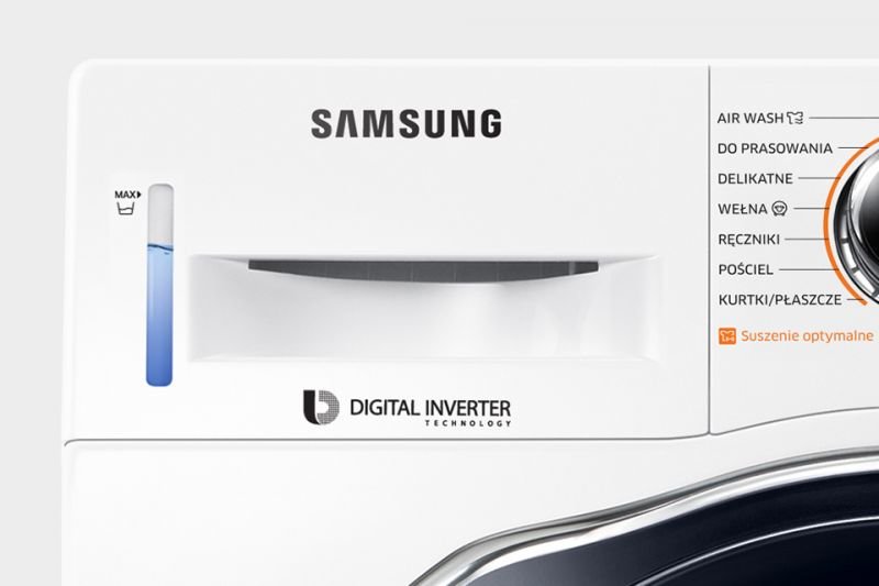 Samsung Jeszcze prostsza obsługa. Wskaźnik poziomu wody Samsung Jeszcze prostsza obsługa. Wskaźnik poziomu wody