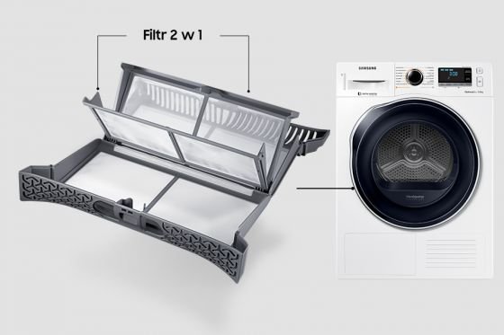 Samsung Łatwość czyszczenia. Filtr 2 w 1 Samsung Łatwość czyszczenia. Filtr 2 w 1