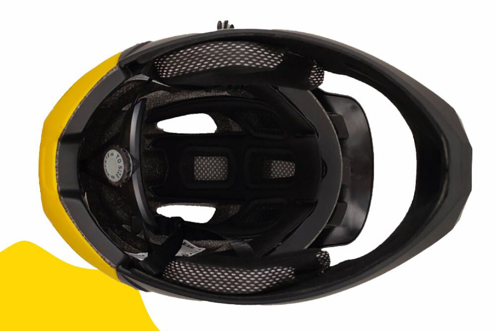 Kask rowerowy XRIDER XR00FH01 Czarno-żółty MTB (rozmiar L) regulacja