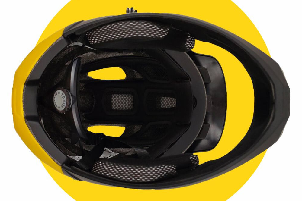 Kask rowerowy XRIDER XR00FH01 Czarno-żółty MTB (rozmiar L) wyściółka