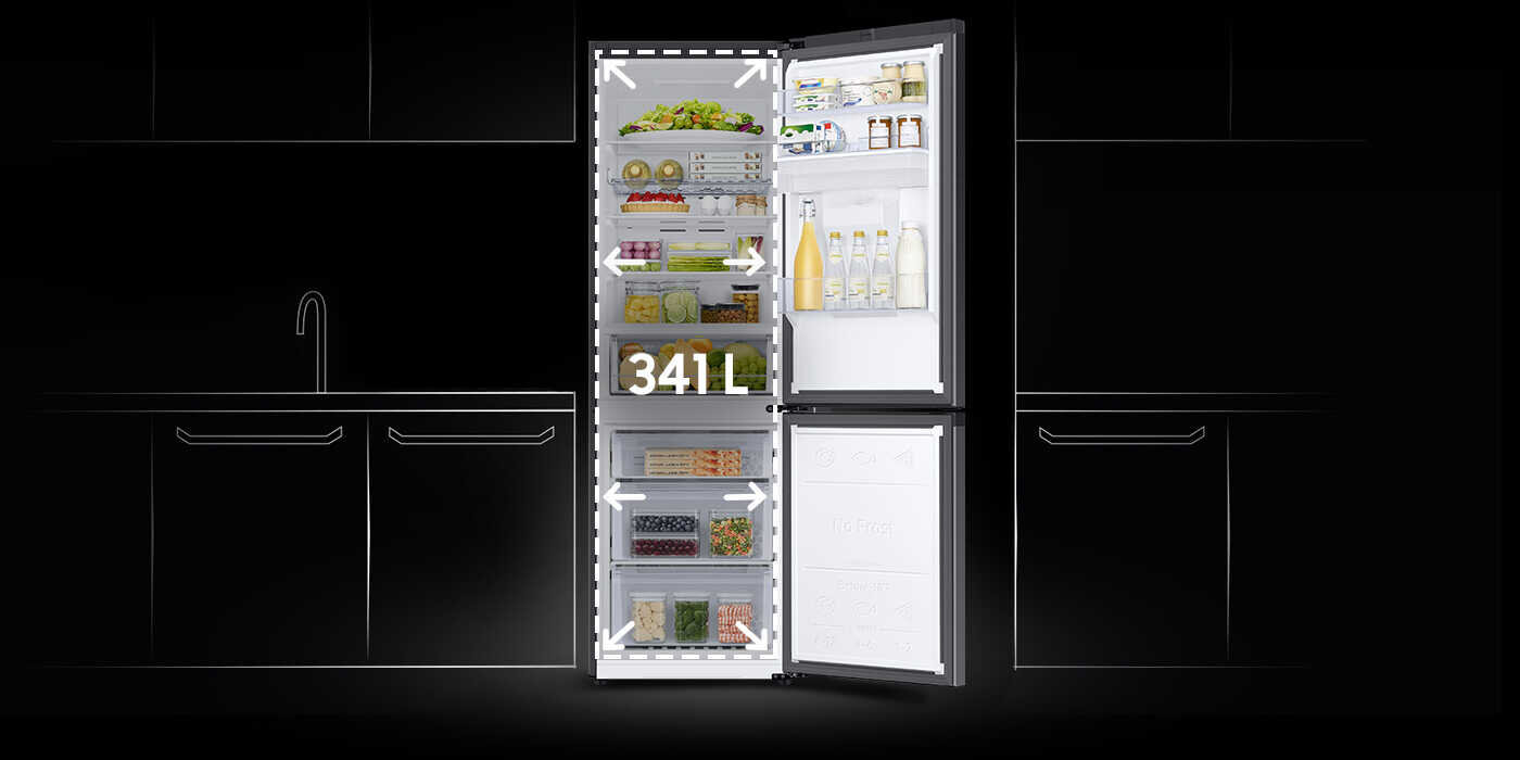 341l pojemność lodówki Samsung RB34C652EBN
