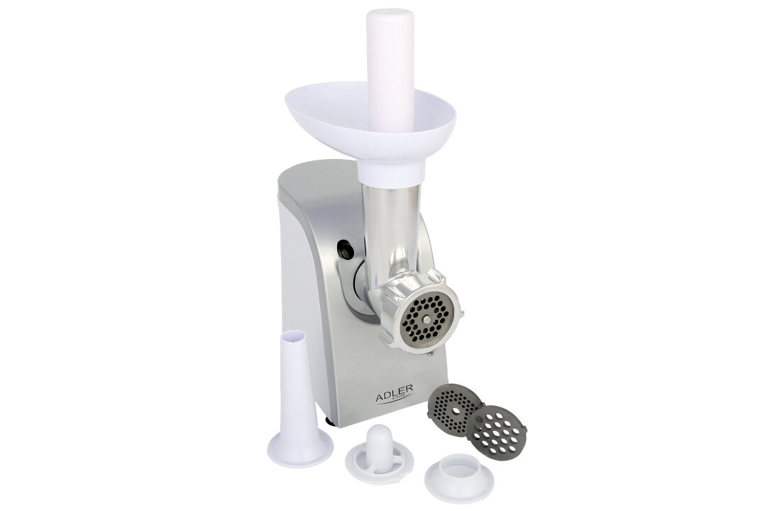 Maszynka do mięsa ADLER AD 4808 masarska nasadka popychacz tacka Antypoślizgowe nóżki