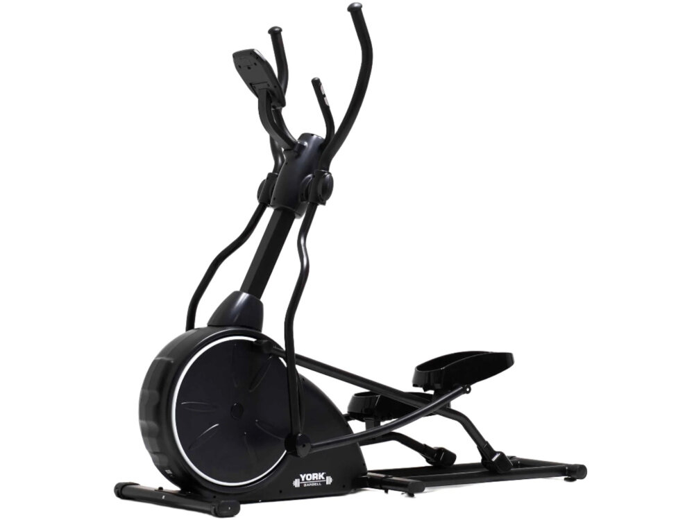 Orbitrek magnetyczny YORK FITNESS HX9 wymiary 66 x 173 x 185 cm waga 67 kg kolka transportowe do uzytku domowego