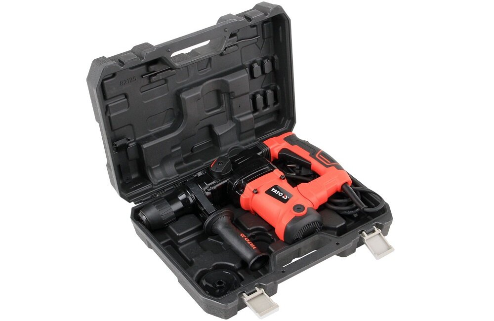 Młotowiertarka YATO YT 82125 Wygodne przechowywanie wyposażenie walizka