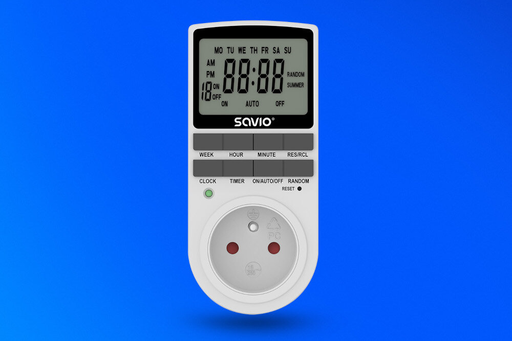 Programator czasowy SAVIO AE-03 oszczednosc energii komfort innowacyjny