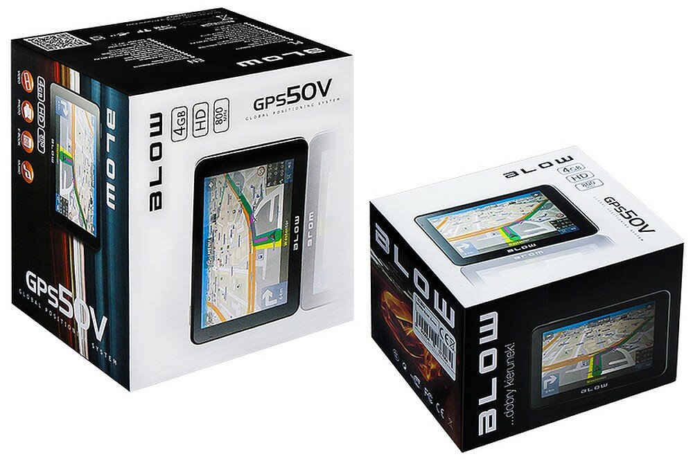 Nawigacja BLOW GPS50V Europa ekran mapy sterowanie gps rysik uchwyt samochód