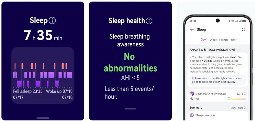 HUAWEI Band 11 monitorowanie snu analiza faz zdrowy odpoczynek