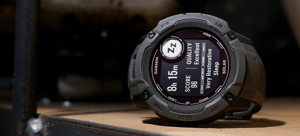 Zegarek sportowy GARMIN <span>Instinct 2X Solar</span> ekran bateria czujniki zdrowie sport pasek ładowanie pojemność rozdzielczość łączność sterowanie krew puls rozmowy smartfon aplikacja 