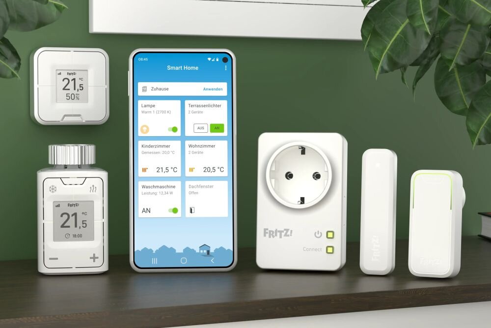 System Smart Home FRITZ!Box steruje ogrzewaniem i urządzeniami domowymi za pomocą aplikacji na smartfonie