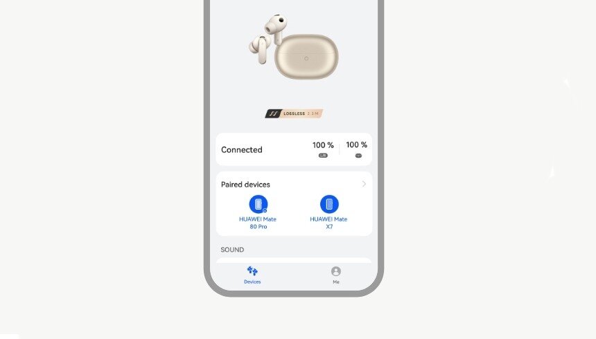 HUAWEI FreeBuds Pro 5 aplikacja Audio Connect sterowanie dotykowe personalizacja