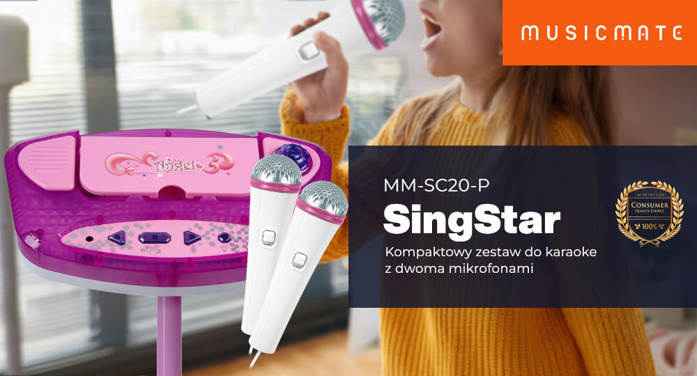 Zestaw karaoke MUSICMATE SingStar MM-SC20-P