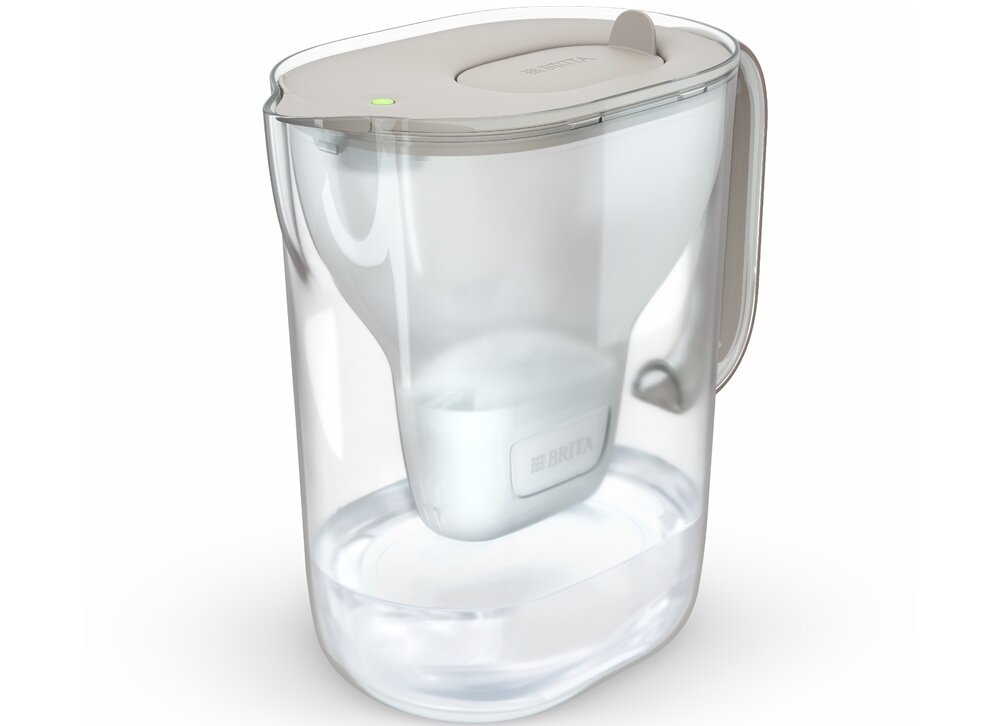 Dzbanek filtrujący BRITA Style Essential XL Piaskowy łagodniejszy smak, neutralny zapach, lepszy aromat