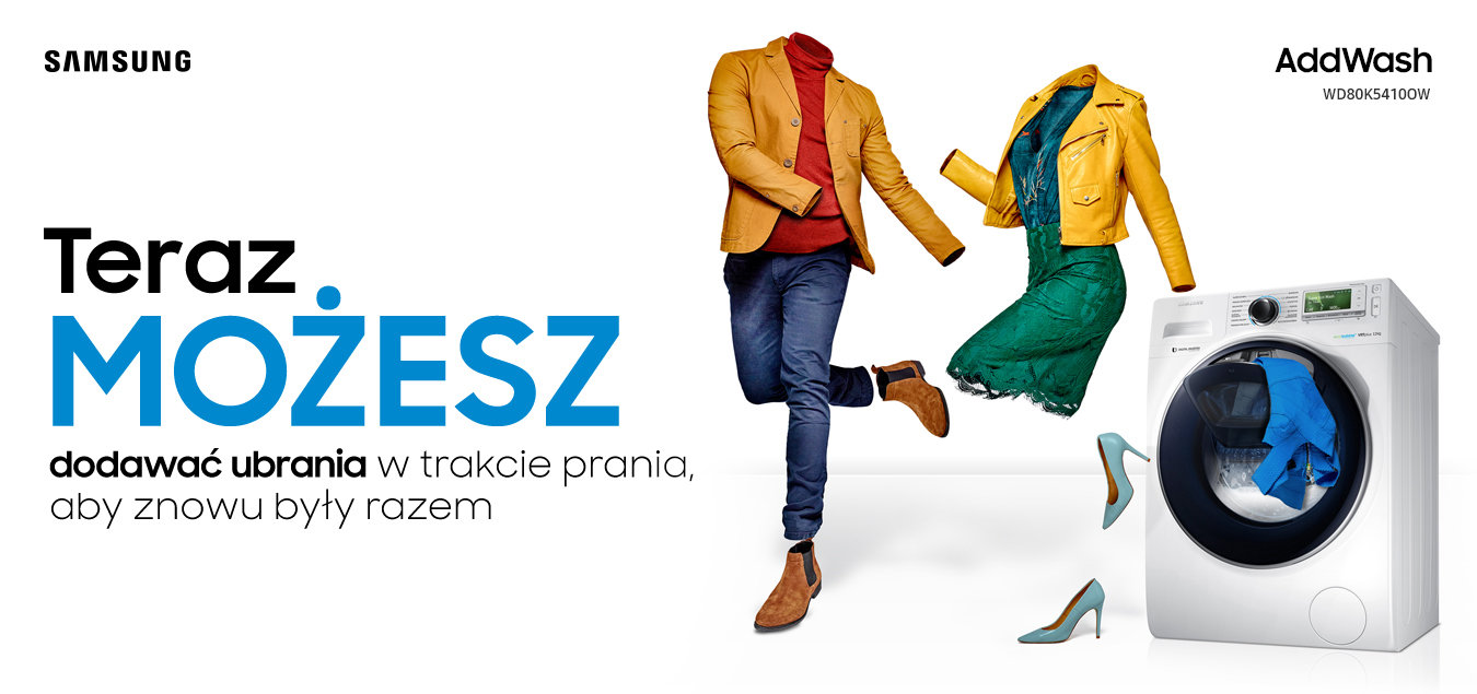 Pralka AddWash WW80K6210RW: Teraz możesz dodawać ubrania w trakcie prania