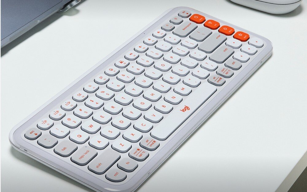Zestaw LOGITECH POP ICON Combo Off White klawiatura mysz głośność kliknięcia klawisze