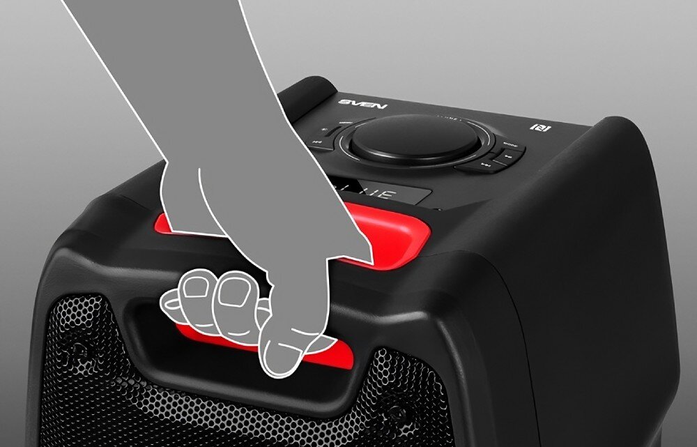 Power audio SVEN PS-730 waga mobilność uchwyt bateria czas działania